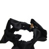 VINGTAINE H-540-BK Petite Ribbon Hair Rubber Hair Accessories, Mini Scrunchie,