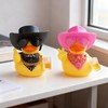 Fukaisu 2pcs Novelty Rubber Ducks, Cool Rubber Ducky with Sunglasses,