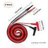 Pair of 42" 1000V 20A Black & Red Test Leads