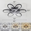 Black-Star ring Ceiling Fans with Lights and Remote, 27 Inch