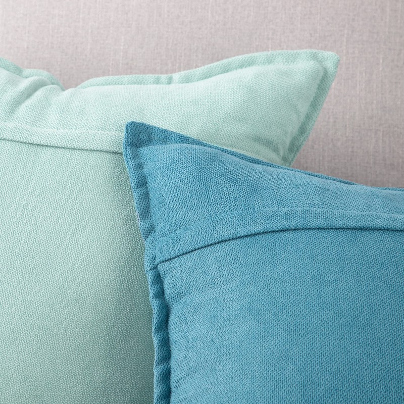Madizz Set of 2 Short Chenille Throw Pillow Covers 26x26