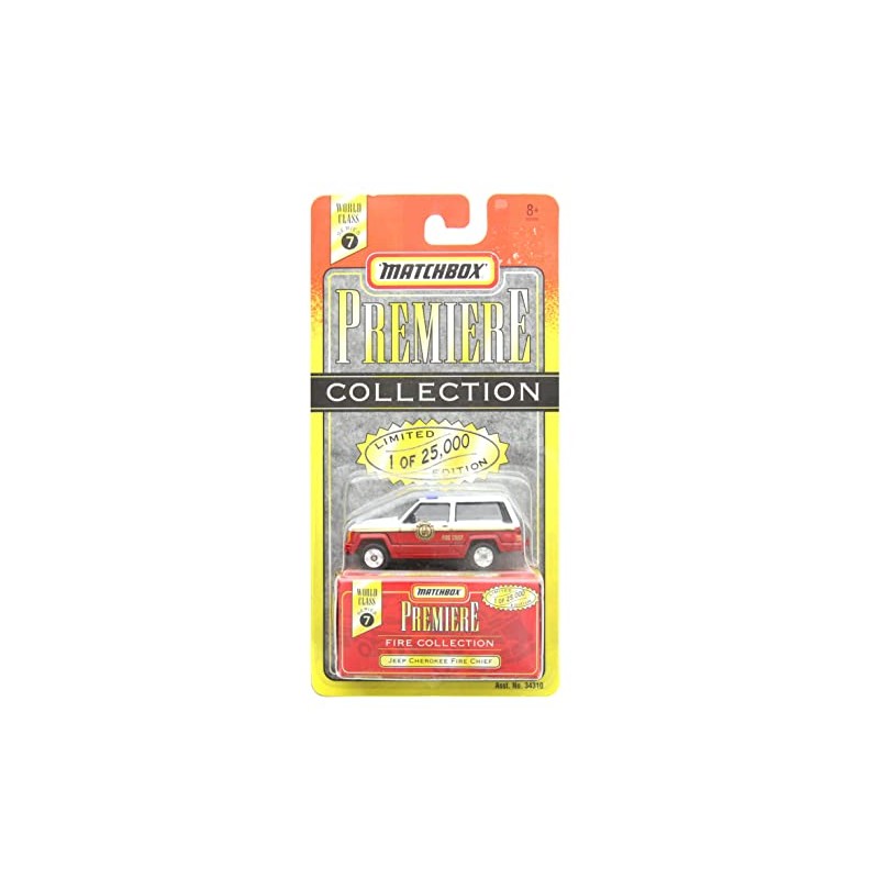 Matchbox Premiere Jeep Cherokee Fire Chief Series 7 #34310
