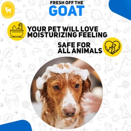 Honey Sweetie Acres All-Natural Organic Pet Shampoo Bar with Fresh Goat Milk - Moisturizing Relief for Dry, Itchy Skin - Leaves A Fresh, Clean Scent - Eliminate Dirty Pet Odor, 5 oz Bar (1)