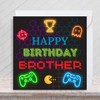 Second Ave Gaming Gamer Brother Square Children's Kids Birthday Greeting