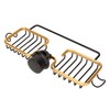 Faucet Storage Shelf Aluminum Plastic Two Containers with Towel Rod