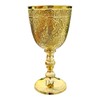 REXRYZ Medieval Brass Chalice Goblet, Vintage Golden Wine Cup, King