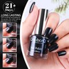 DouborQ Mysterious Black Color Nail Polish Finger Air Dry Long-lasting