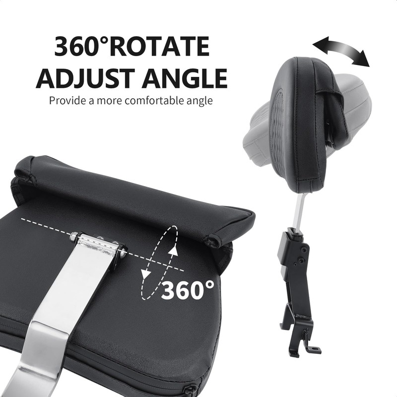 Adjustable Driver Backrest Rider Backrest Plug-In Backrest Compatible With Indian