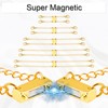 5pcs Necklace Extender, Alloy Magnetic Jewelry Extenders with 5 Sizes