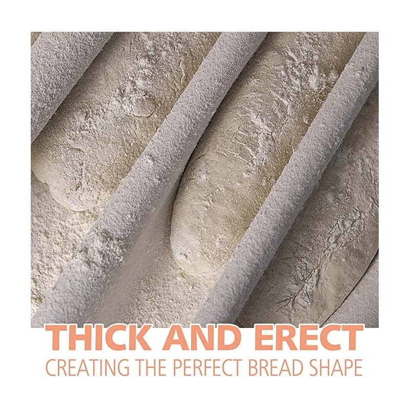 ANCLLO Pack of 2 Linen Cloth Bread Baking Thick Linen