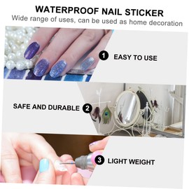 Baluue 30sheets Nail Art Sticker Kit Nail Decals Stickers for Women Pe Material