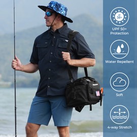 KastKing Men's Fishing Shorts, Hiking Shorts Quick Dry Comfortable UPF 50+, 7 Pockets, Shorts for Men, Slate Blue, 10.5" Inseam, 44 Waist