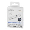 LogiLink CR0034A Mini USB 3.0 Card Reader with Protective Cover