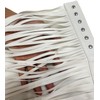 KKmeter Women PU Leather Long Fringe Skirt Waist Belt Girdle
