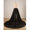 EllieWely Overskirt Short Front Long Back Party Tutu Tulle Skirt
