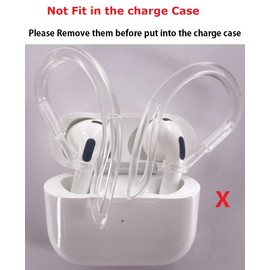 A-Focus Ear Hooks for AirPods3, AirPod 3, Earphones Drop Prevention, Anti-Slip, No Disturbing Sensor, 1 Pair Clear