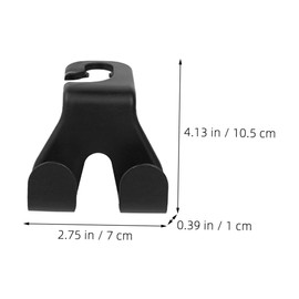 STOBAZA 4Pcs Car Seat Hooks Versatile Backseat Hanger for Phone Bags Easy Installation Durable Material Stylish Car Accessory for Organizing Your Interior