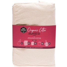 Ever Eco Sustainable Shopping Bag Set Organic Cotton 8 piece