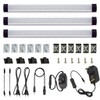 AIBOO Dimmable Led Under Cabinet Lighting Bar Linkable Kits with