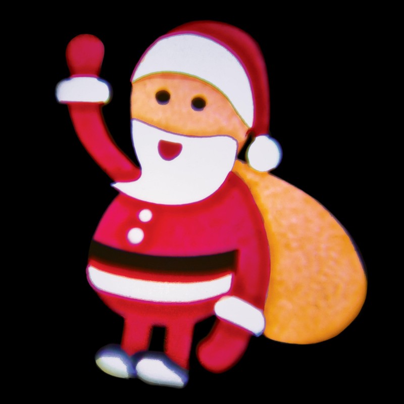 Collections Etc 10-Count Outdoor Holiday Projection String Lights, Plug-in