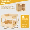 Pull Out Cabinet Organizer, 20''W×21''D×16''H Soft Close Slide Out Wooden