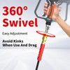Heliwoo Pressure Washer Hose 50FT, 4800PSI Wire Braid Power Washer