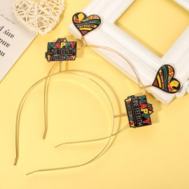 ANGLESJELL African Headband for Women Juneteenth Headbands Sunflower Headbands Black History Headband Juneteenth Accessories