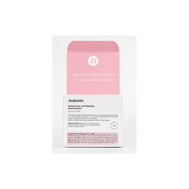 Crema Facial Antiarrugas Rosa Mosqueta - 50 Ml.