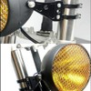 Motorcycle Universal Headlight Stay 41 Pie Honda Kawasaki Suzuki Black