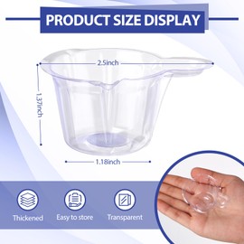 TrelaCo 1500 Pack Disposable Urine Cups Pee 40ml Thicken Plastic Urine Specimen Container Sample Cups Clear Easy to Collect for Ovulation Test, Ph Test