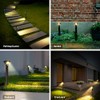 AURAXY LED Solar Powered Motion Sensor Pathway Lights, Battery Powered