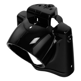 TCT-MOTORPARTS Gloss Black 7" Headlight Nacelle Cover Fit For Harley Road King FLHR 2014-2023