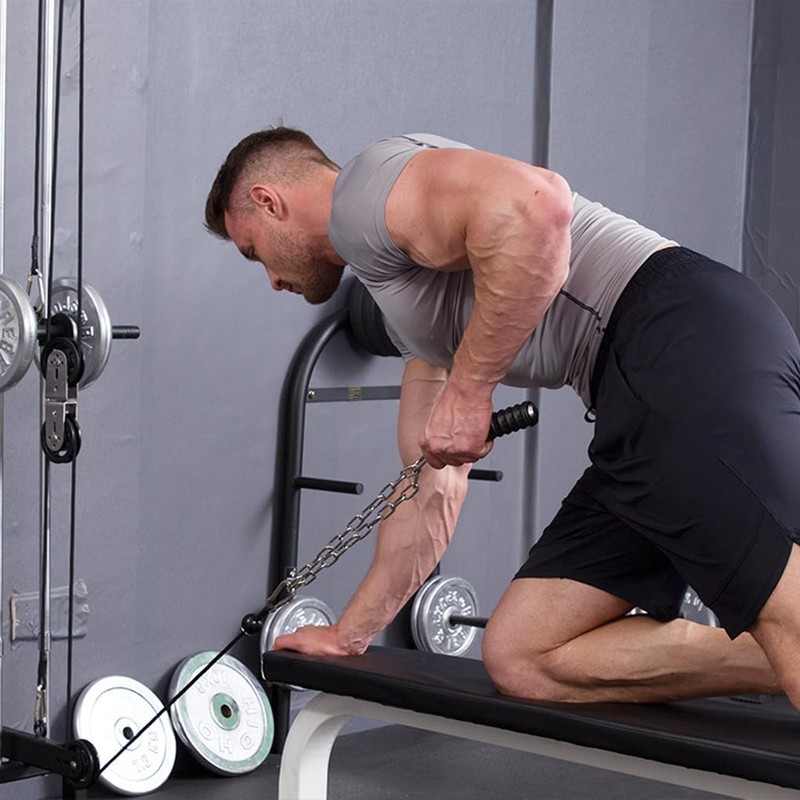 AIXXCUVQ Multifunctional Heavy Duty Cable Machine Handle for Workouts Triceps