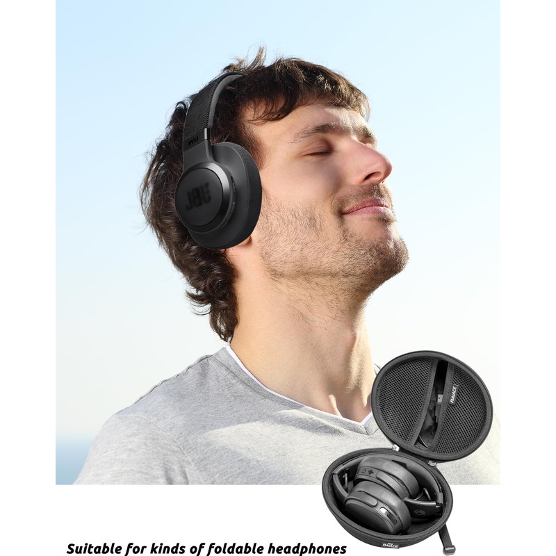 RAIACE Hard Storage Case Compatible with Skullcandy Crusher/Hesh/Evo Over-Ear Earphones,