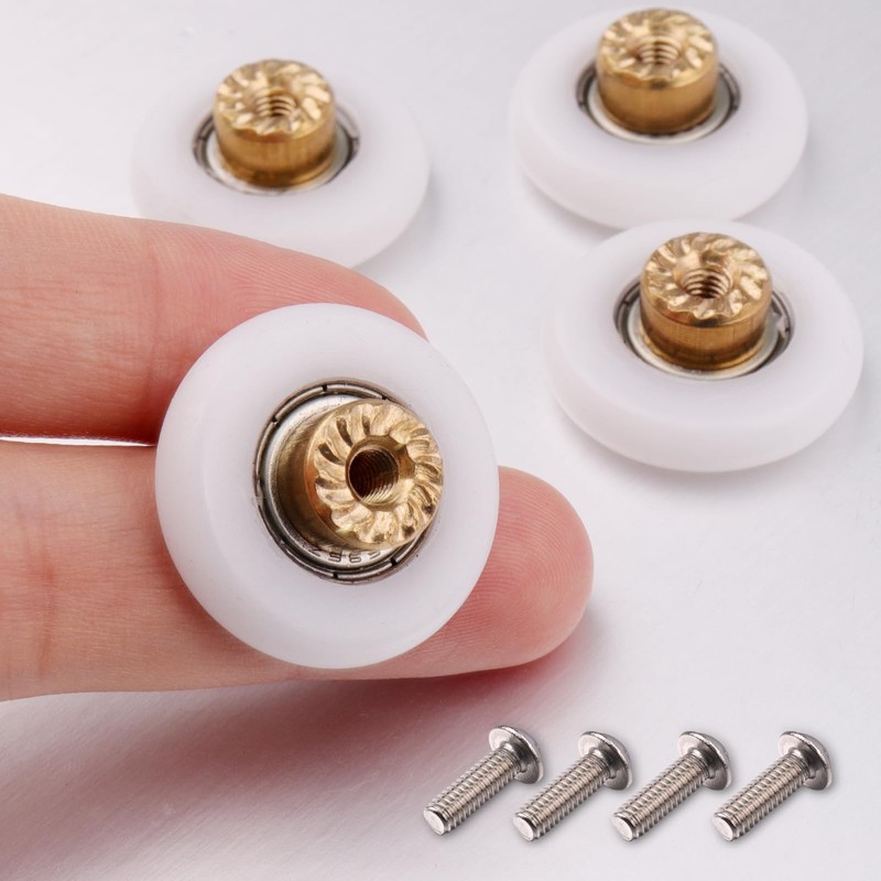 Atoplee 10 pcs Shower Door Rollers Runners Wheels - Replacement