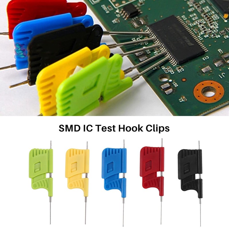 Cucioki 10Pcs SDK08 Test Clip SMD IC Test Hook Clips