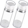 OATIPHO 2Pcs Airless Pump Bottle Travel Lotion Dispenser Containers with