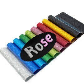 MEVOREW Glitter Puff Vinyl Heat Transfer 3D - Puff HTV Vinyl 9 Sheets 12"x 10" Glitter Heat Transfer Vinyl for T-Shirt Clothes Compatible with Cricut Air or Maker