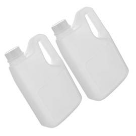 HOLIDYOYO 2pcs Juice Bottles with Handle Containers for Juice Syrup Honey More Reusable Storage Jugs with Secure Lids for Kitchen Home Use