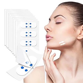 Cintas Invisibles para Lifting Facial, 144 Unidades, para Papada, Flacidez, Arrugas, Ideal para Transmisiones en Vivo. Cintas Reafirmantes Faciales en Forma de V de La Noche A La Mañana.