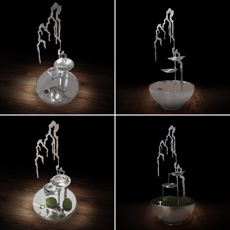 KÖHKO® Table Fountain with LED Lighting