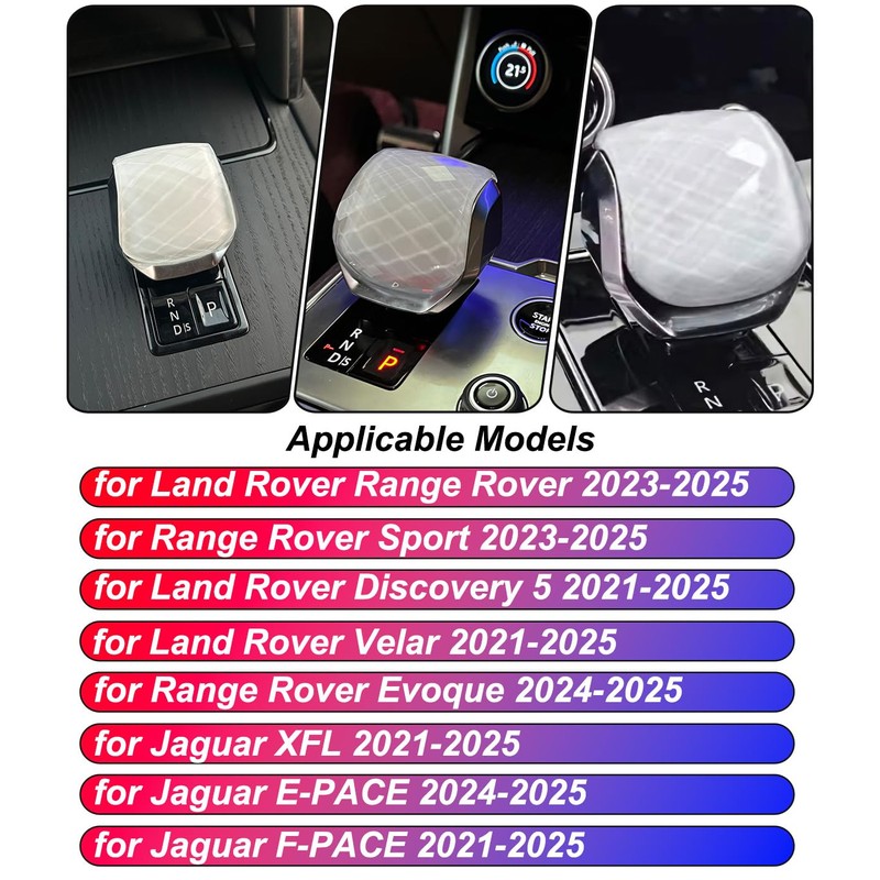 Egreat Crystal Gear Shift Knob Cover Trim Compatible with Land