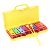 8 Note Colorful Resonator Bells with Case Removable Plates Plastic