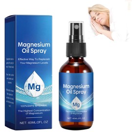 Restful Nights and Foot Care: Sleep-Enhancing Magnesium Oil Foot Solution - 60ml Concentrate Soothes and Revitalizes Tired Feet, Promoting a Better Sleep
