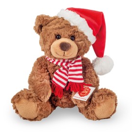 Teddy Hermann 94619 Christmas Teddy with Hat 30 cm Cuddly Toy Plush Toy