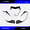 Factory EFX White & Purple Shift Racing Graphics Kit fits