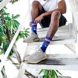 FBF Calcetines Deuce de cuatro rayas para adultos