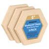 Falling in Art 10x11 Wooden Hexagon Shaped Panel Boards Kit,