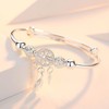Luckimoli Silver Dream Catcher Tassel Feather Charm Bracelet Bangle Adjustable