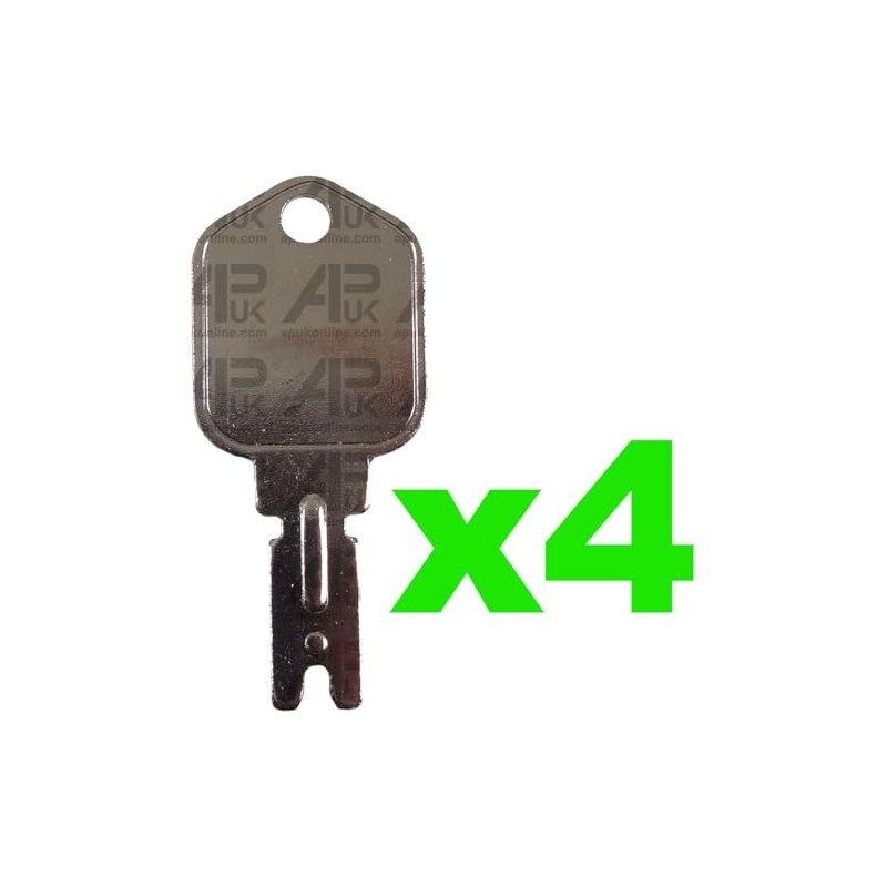 APUK 4x Key Replacement for Hyster Caterpillar Yale Clark Skytrak